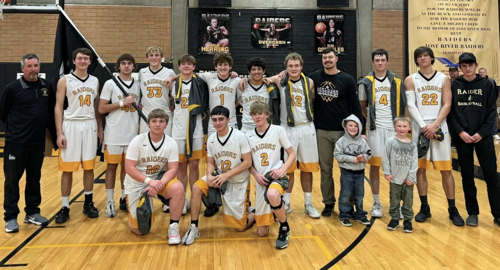 The Lost River boys basketball team
