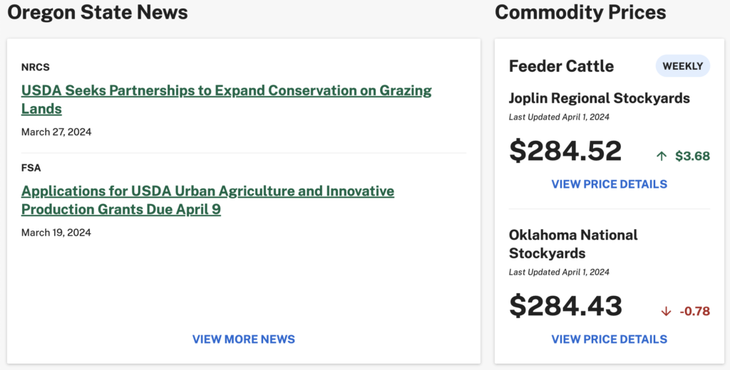 farmers.gov local dashboard