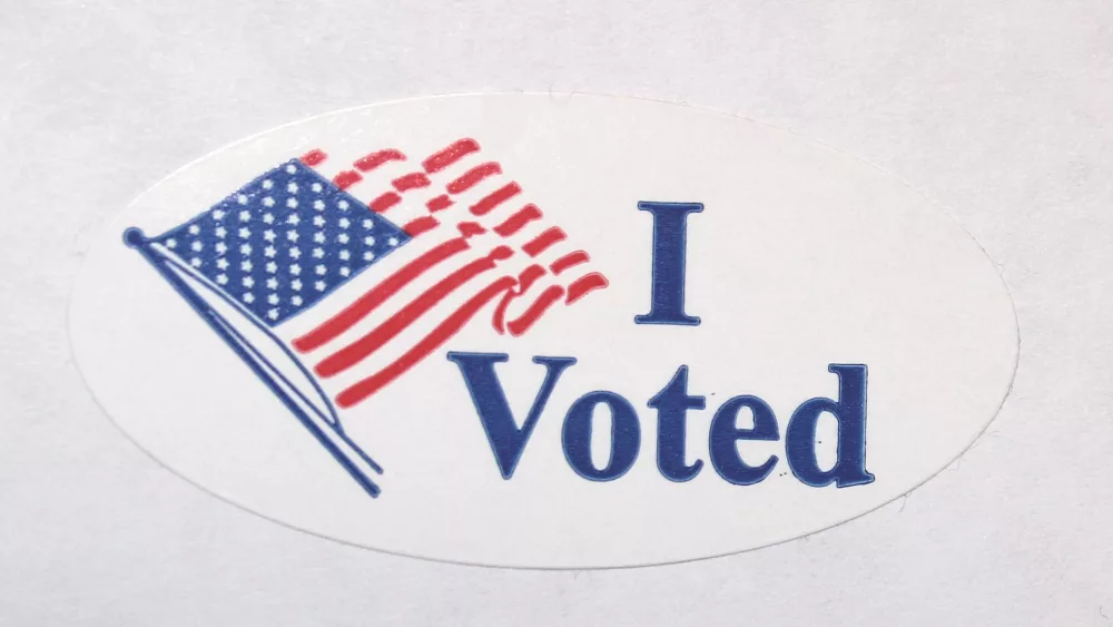 An I voted sticker