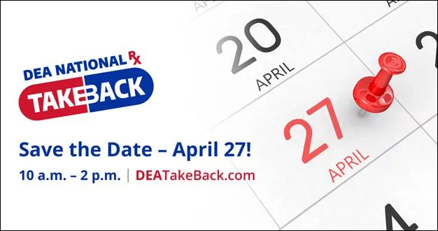 DEA Drug take-back day April 27
