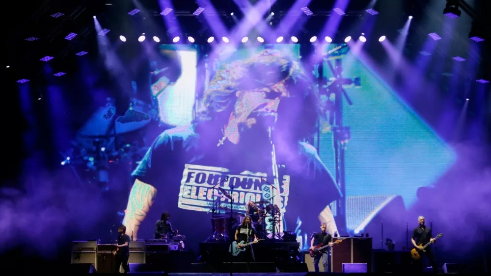 Fighters Dave Grohl at the Rock in Rio festival; Rio de Janeiro^ Brazil september 28th^ 2019