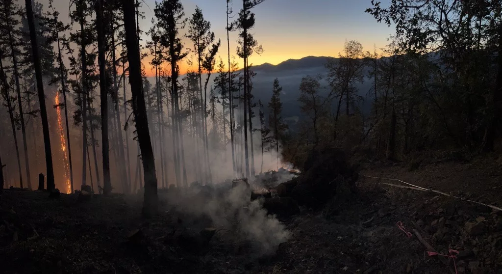 Part of the Upper Applegate Fire