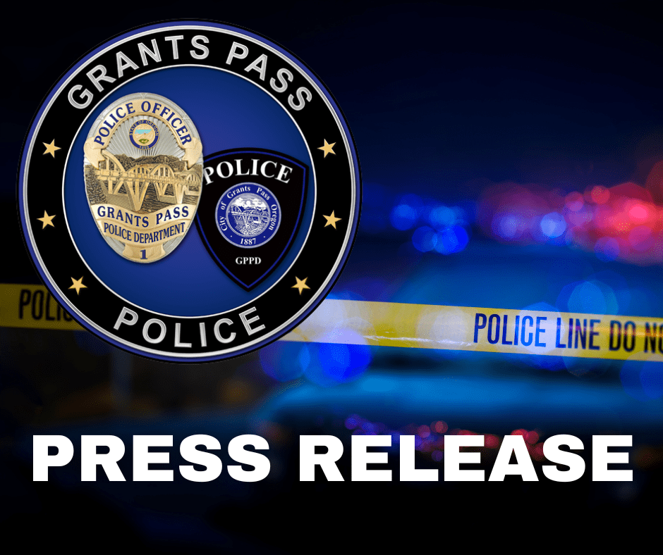 Grants Pass Police press release graphic