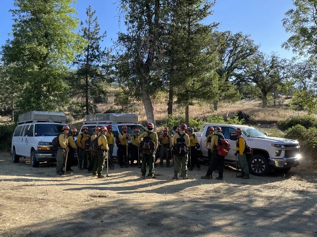 Firefighters on the Upper Applegate Fire