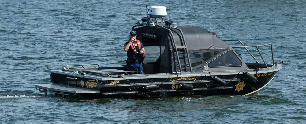 A Columbia County Sheriff marine patrol boat