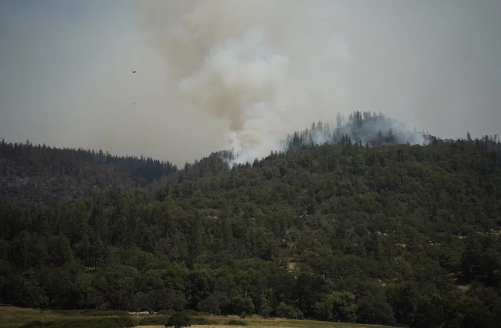 A photo of the Salt Creek Fire