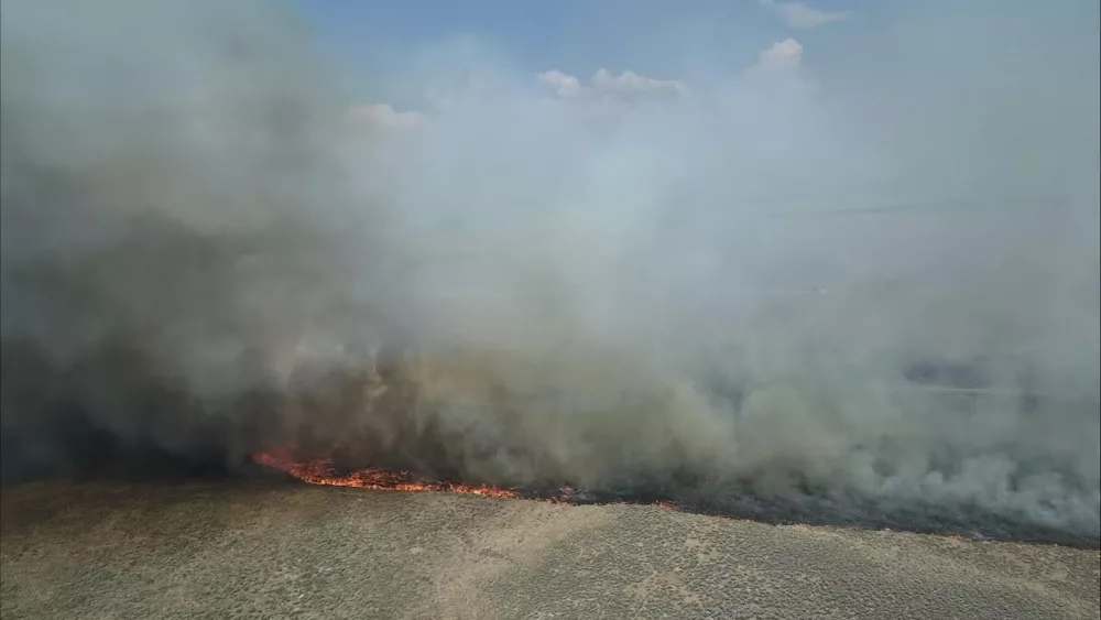 The Knot Fire from the air