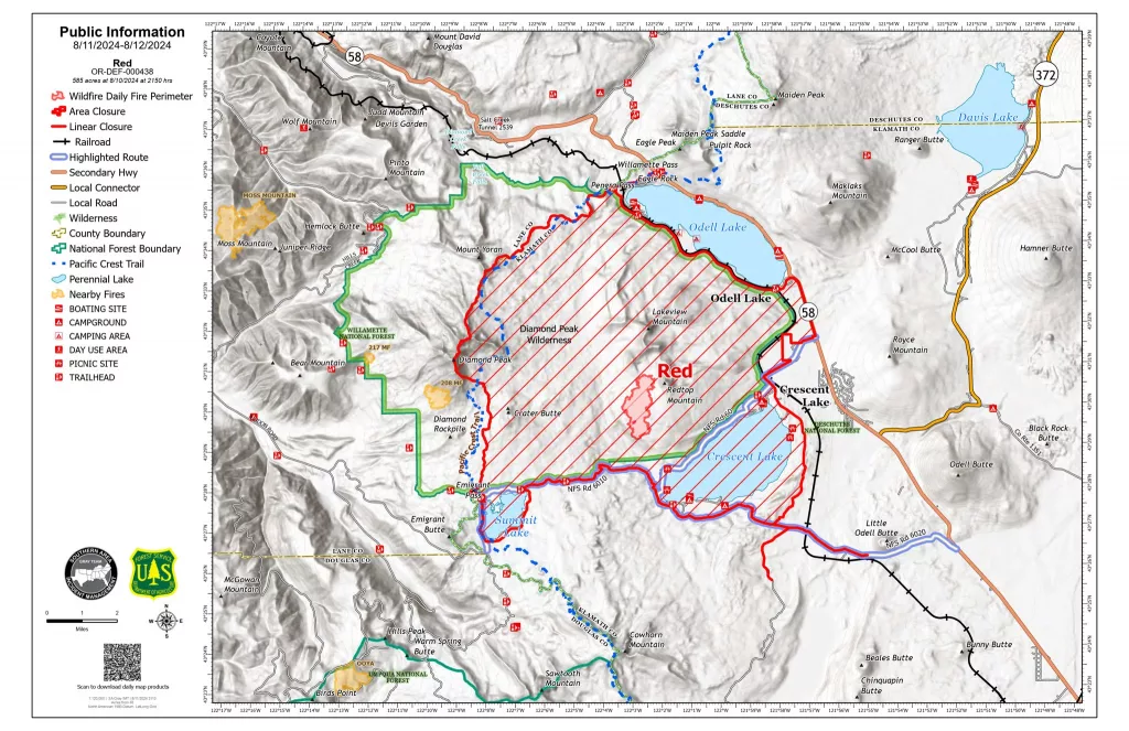 A map of the Red Fire