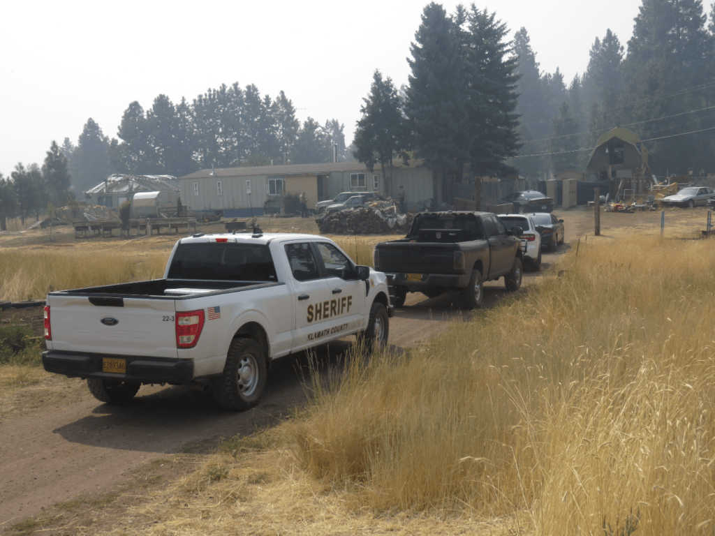 KCSO vehicles outside a home in Keno