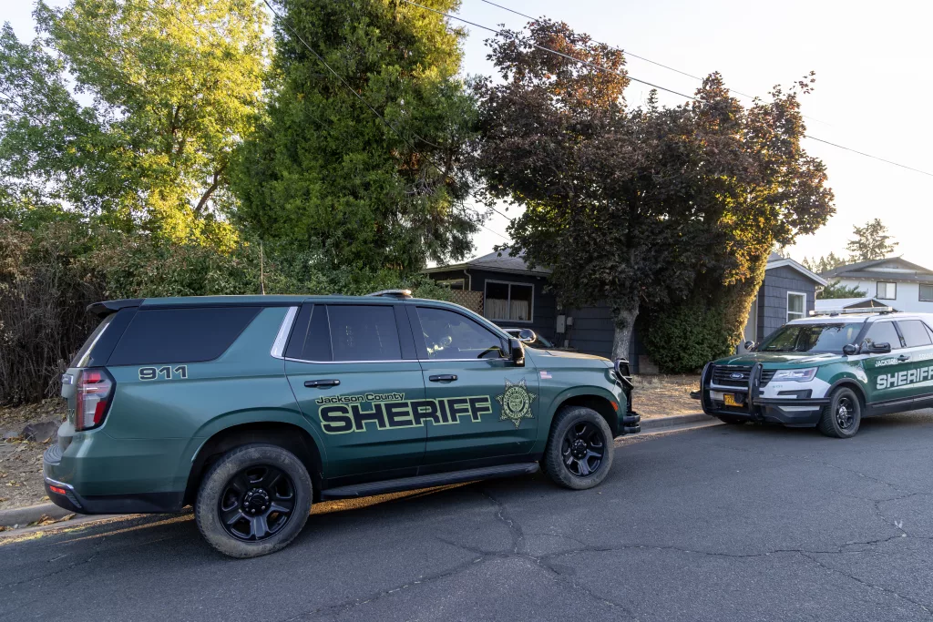 JCSO cars outside a house