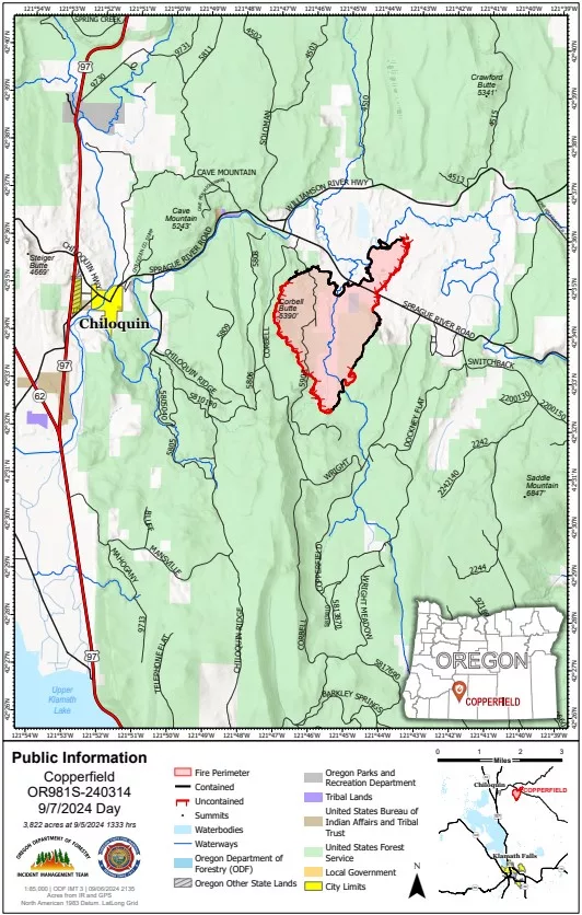 Copperfield Fire Map