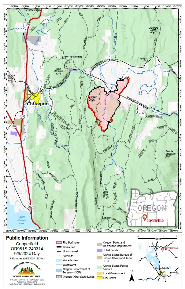 Copperfield Fire Map