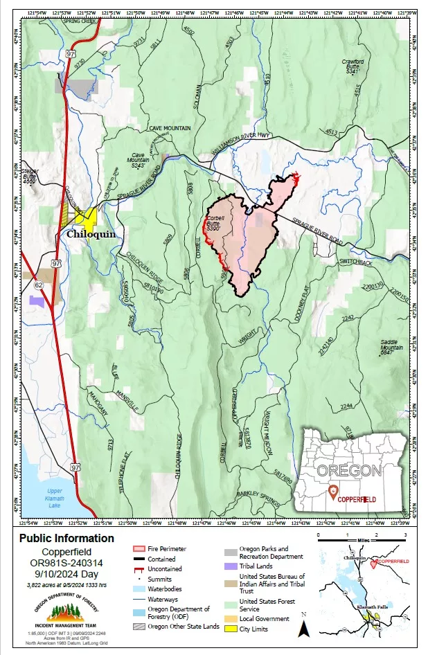 Copperfield Fire Map