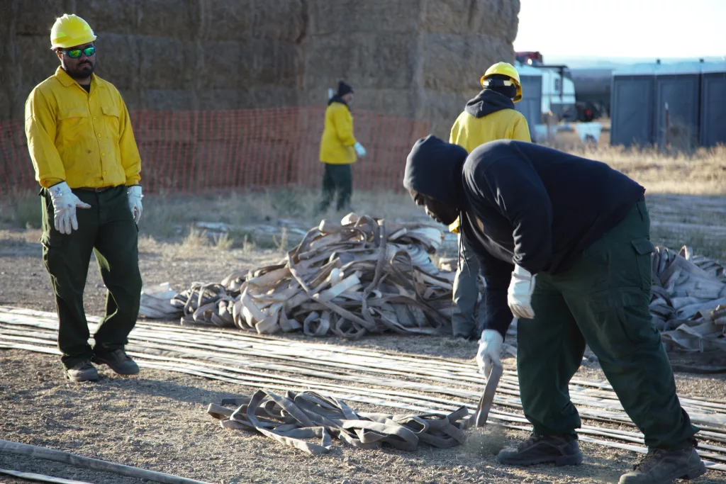 Crews working on the Buck Creek Fire