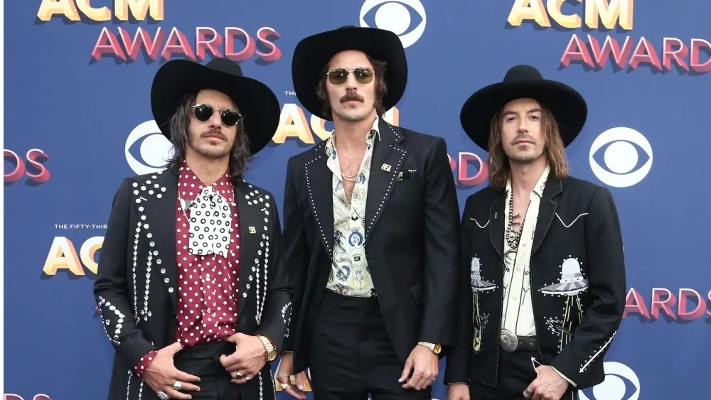 (L-R) Cameron Duddy^ Mark Wystrach and Jesse Carson of Midland attend the 53rd Annual Academy of Country Music Awards on April 15^ 2018 at the MGM Grand Arena in Las Vegas^ Nevada.