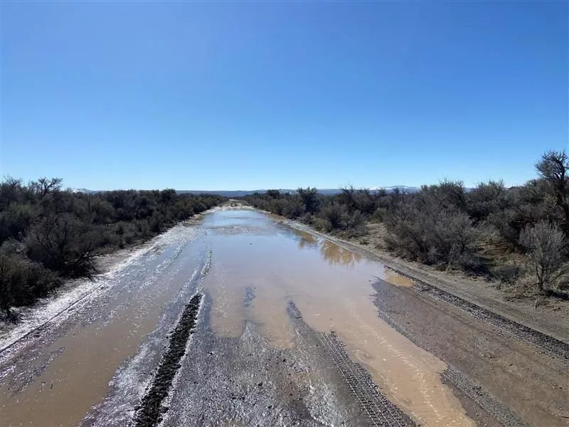 A muddy road