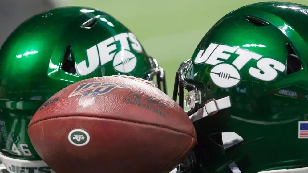 New York Jets Helmet - week #3 of the 2019 NFL Pre-Season Game Thursday August 15th 2019