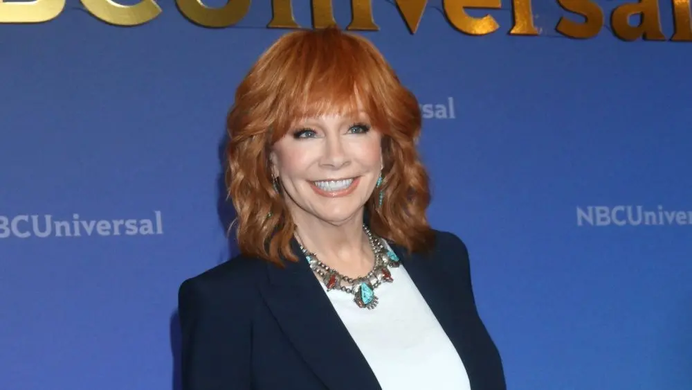 Reba McEntire at the NBCUniversal TCA Press Tour at the Langham Hotel on July 14^ 2024 in Pasadena^ CA