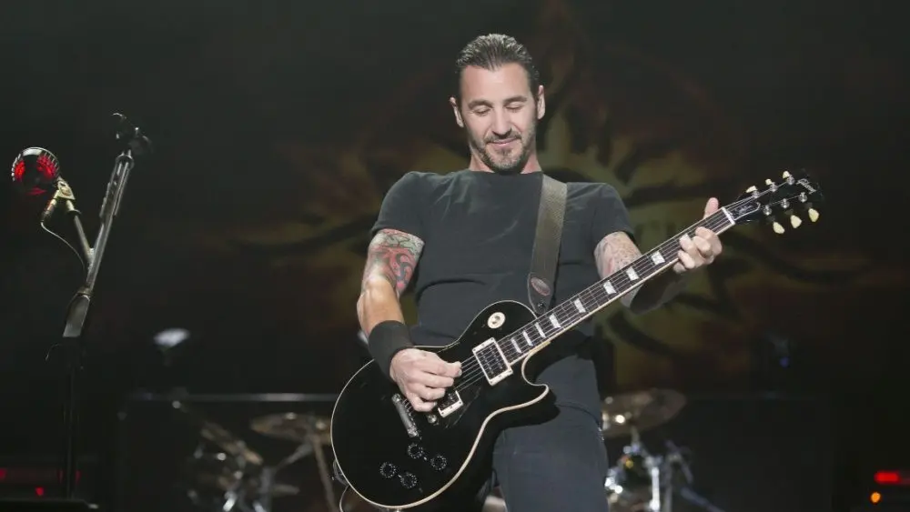 Sully Erna performs with Godsmack at the inaugural Las Rageous music festival in Las Vegas. Las Vegas^ NV/USA – 4/21/17
