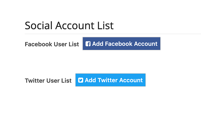 link social buttons