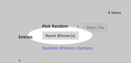 reset winners