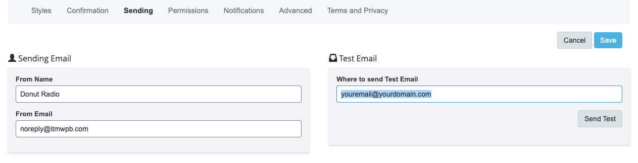 sending tab
