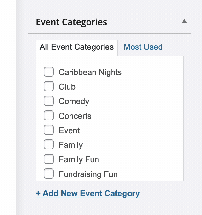 event category