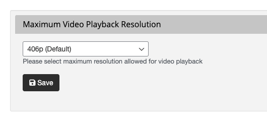 video resolution