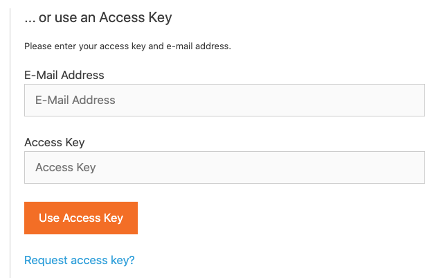 access key form