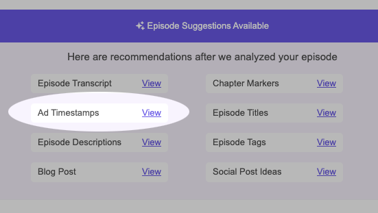 ad timestamps link