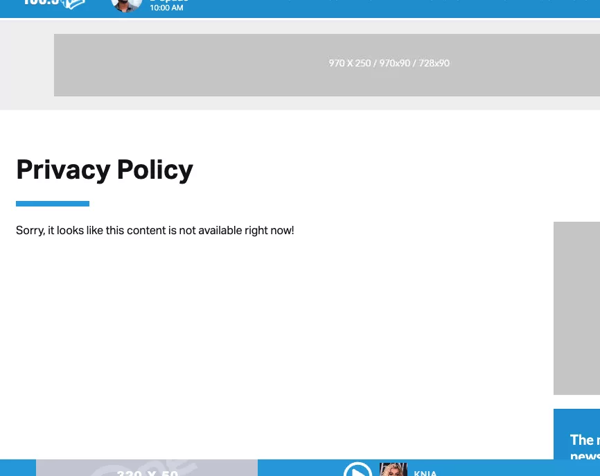 content not available