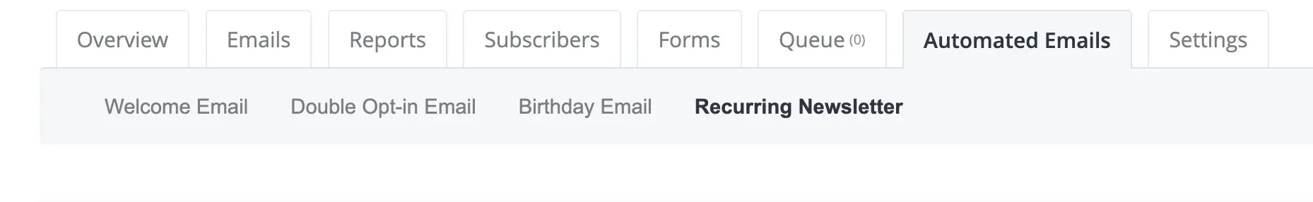 recurring-newsletter-tab