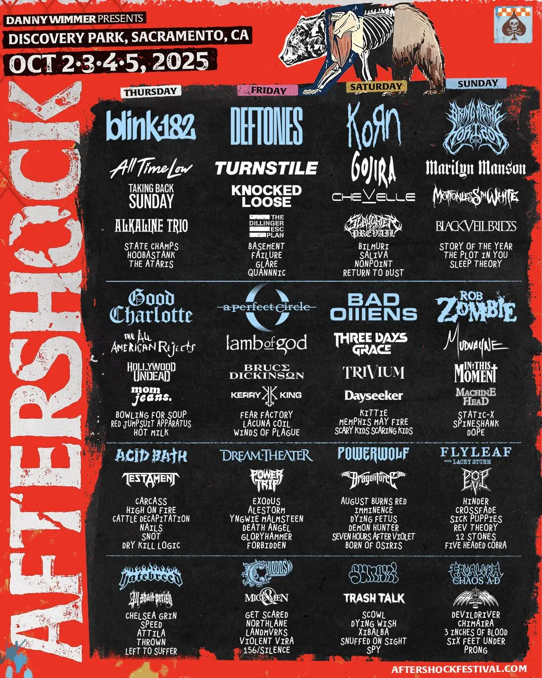 Aftershock 2025 lineup