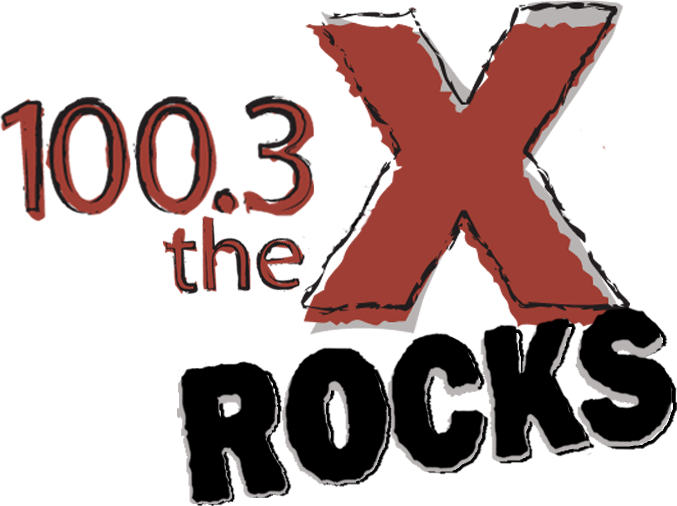 Logo for Boise's rock station - 100.3 The X - KQXR