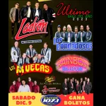 Escucha Exitos 107.1 para ganar boletos para ver a Ladrón, Los Bondadosos, Carlos Catalan, Sonora Santanera, Los Telefonistas en Rainbow Ballroom el sábado 9 de diciembre. ¡Llama al 268-1071 para tener la oportunidad de ganar!