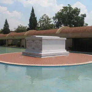 The sarcophagus for Martin Luther King Jr. and Coretta Scott King is within the Martin Luther King Jr. National Historical Park in Atlanta, Georgia
