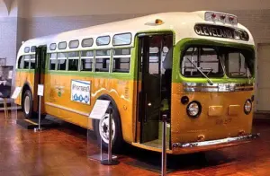 The bus on which Rosa Parks refused to give her seat, on display at the Henry Ford in Dearborn, MI