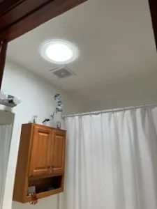 Solar Tube in Bathroom 