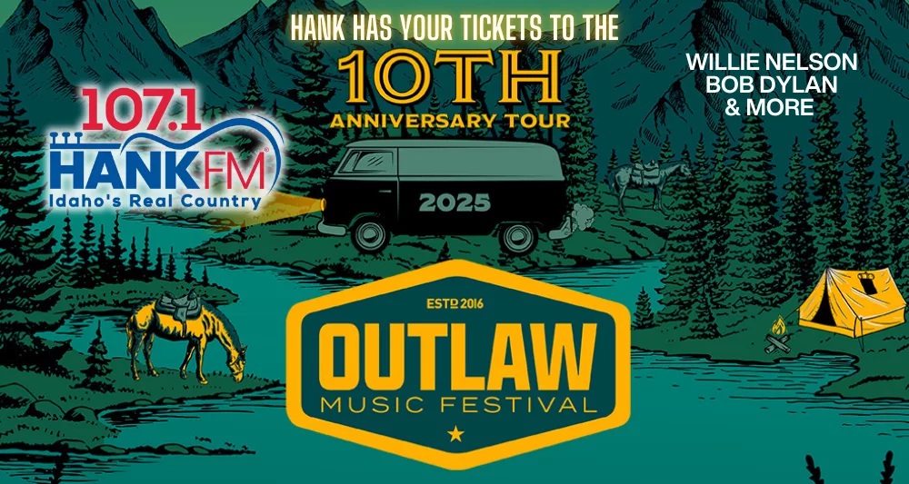 Outlaw Festival 2025 logo and HANK logo