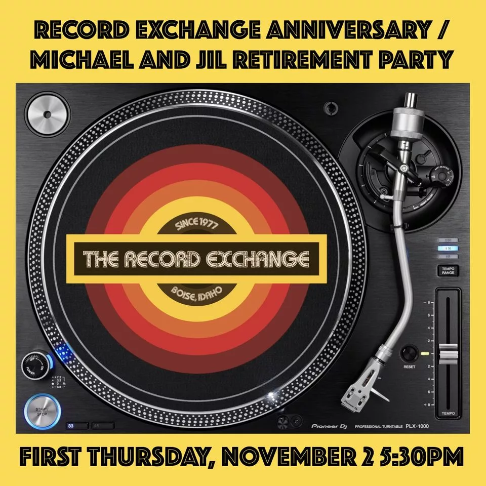 Record Exchange Anniversary party poster