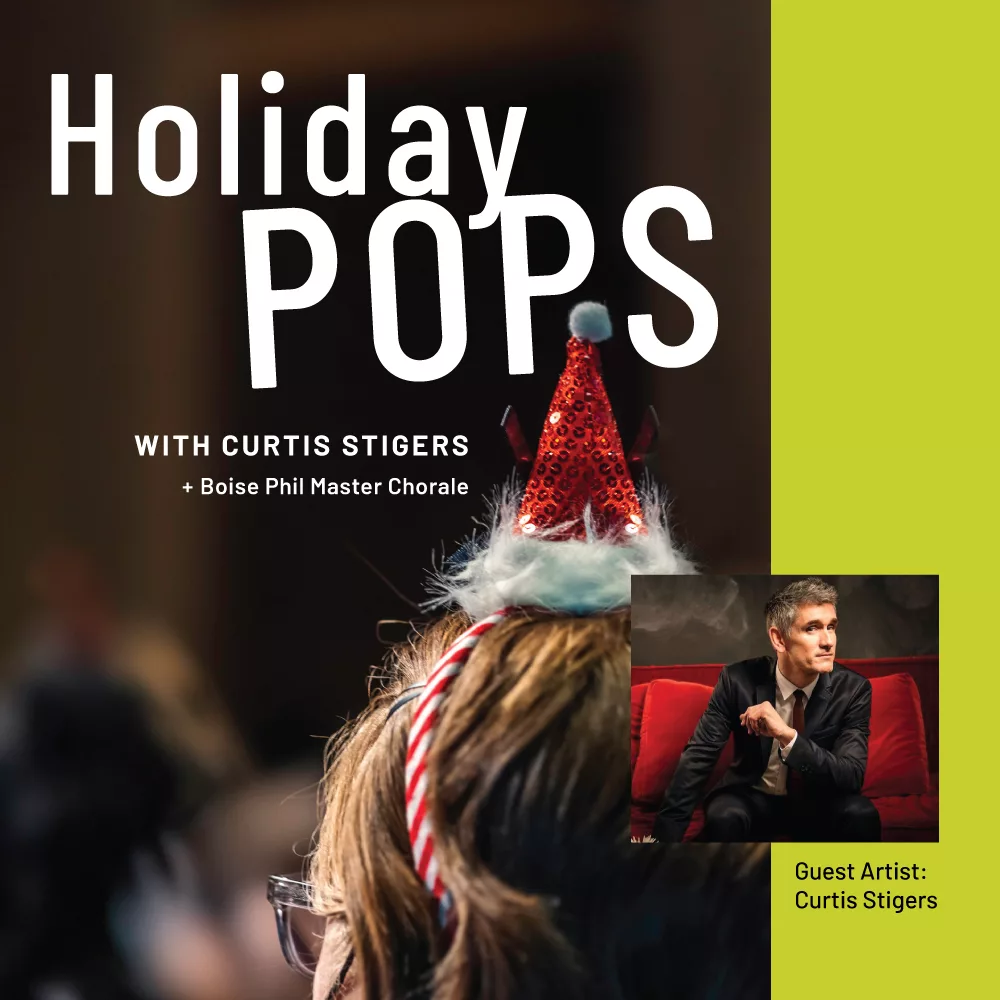 Holiday Pops poster with Curtis Stigers