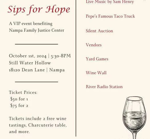 Sips for Hope poster