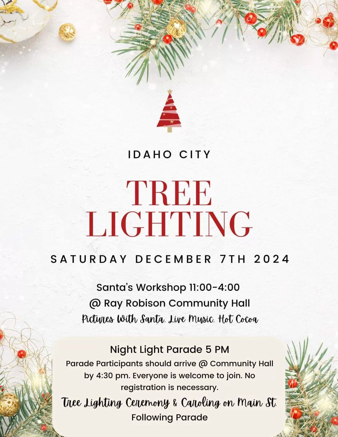 ID CITY TREE LIGHTING