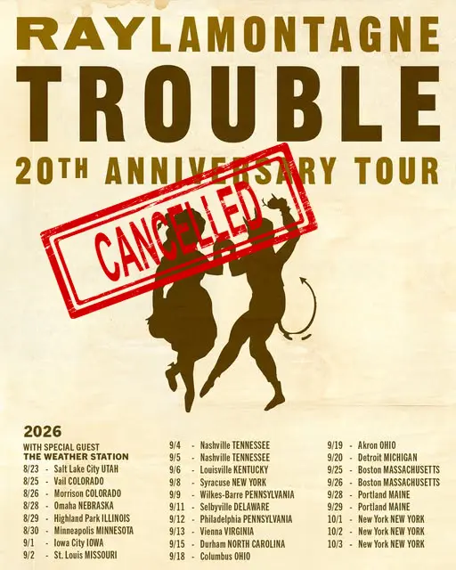 Ray Lamontagne cancel