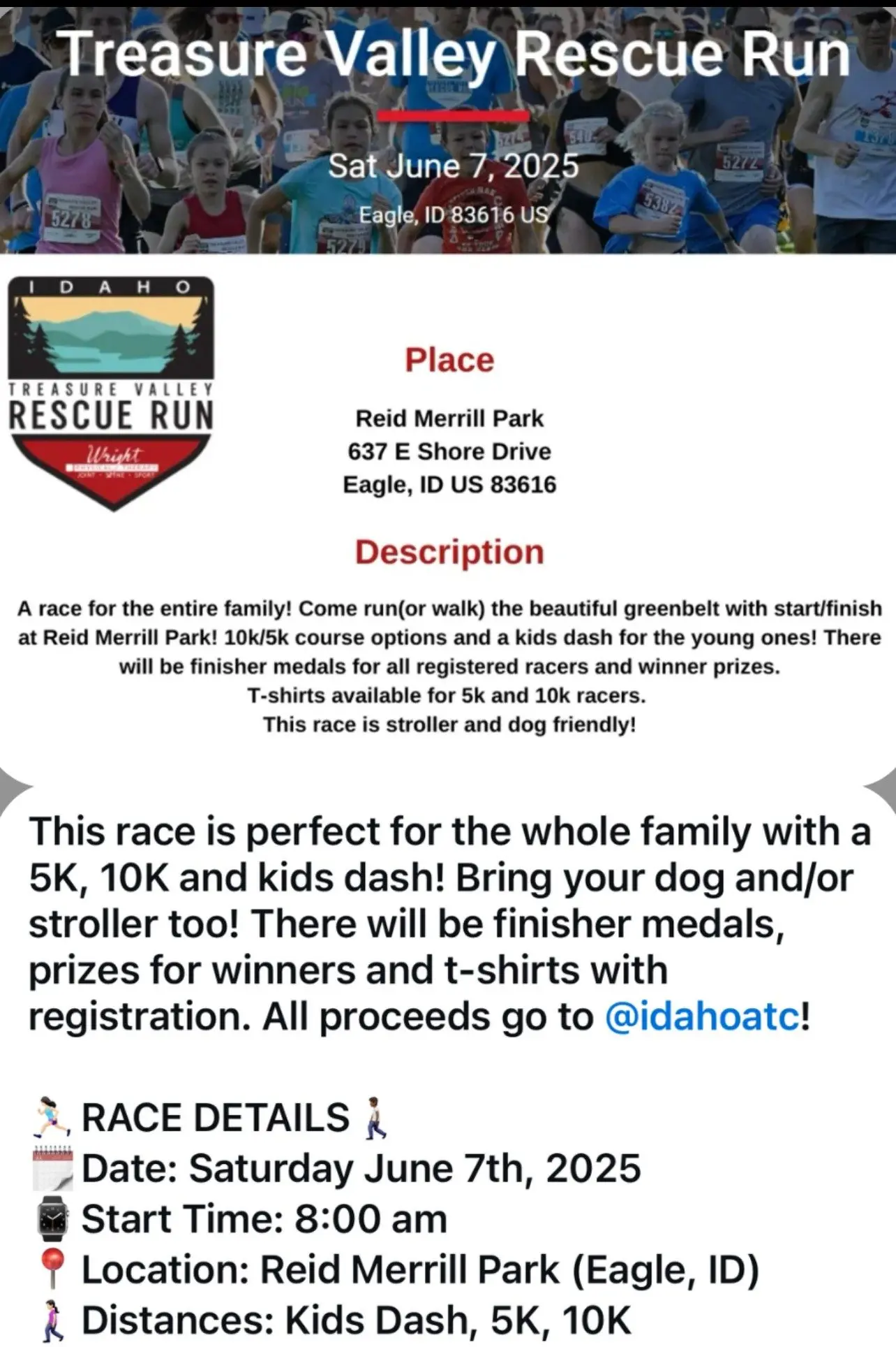 TREASURE VALLEY RESCUE RUN