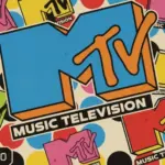Pop art artistic image of create real looking mtv logos for 1980