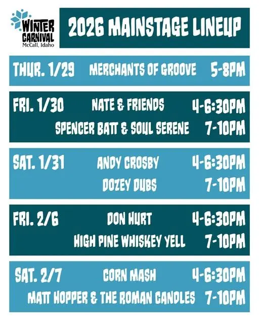 McCall Winter Carnival schedule