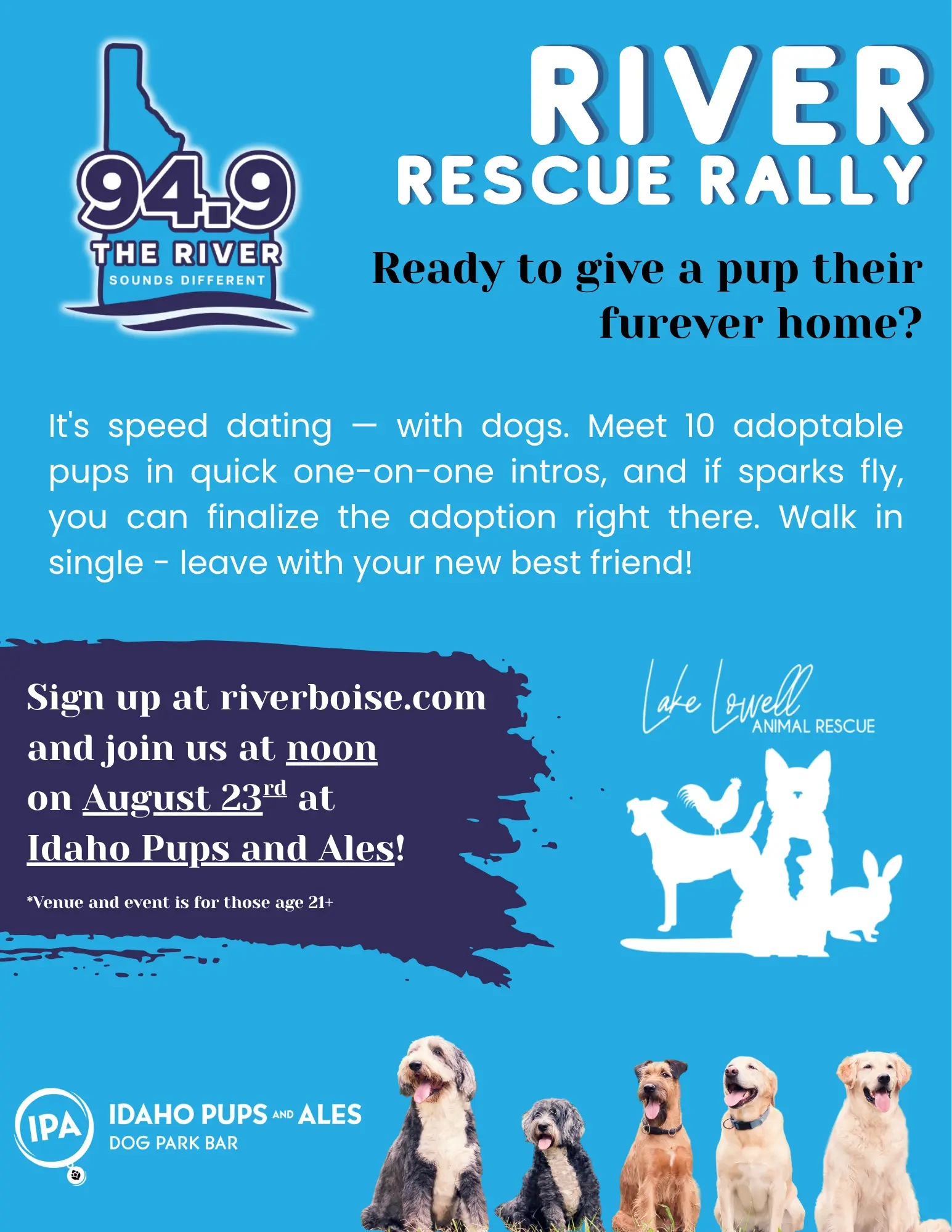 RIVER RESCUE RALLY FLYER