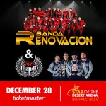 Banda Renovación y Voz De Mando star of the desert arena 12/28