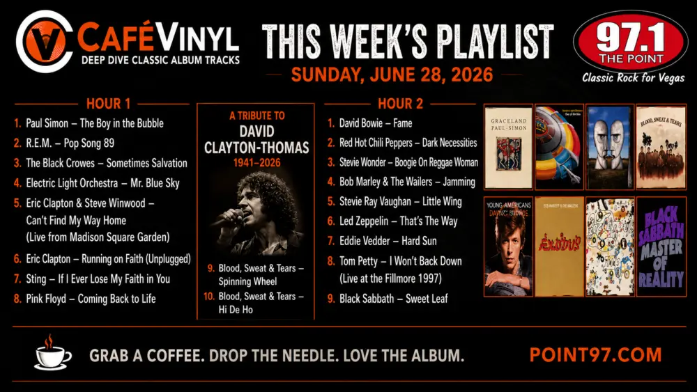 Cafe Vinyl Playlist for June 28, 2026